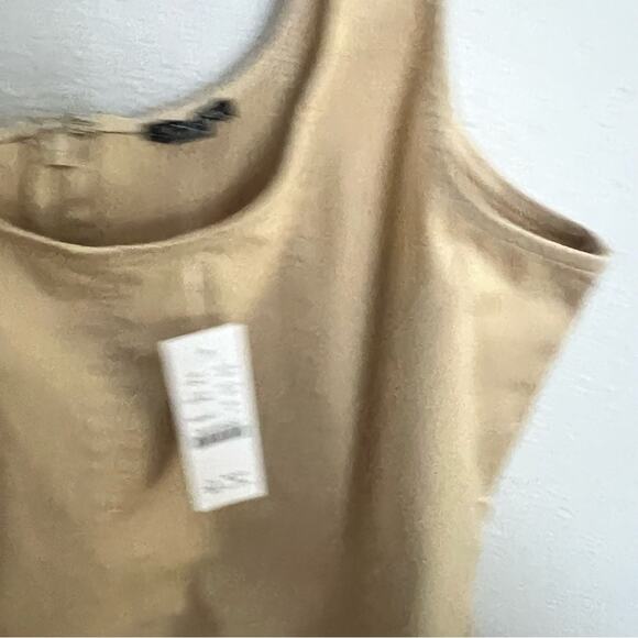 New J. Crew Chino Scoop Neck Tan Sleeveless Knee Length Dress Women's size 4 - Picture 5 of 5